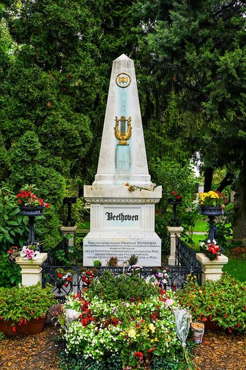 Beethoven's grave site, Vienna Zentralfriedhof